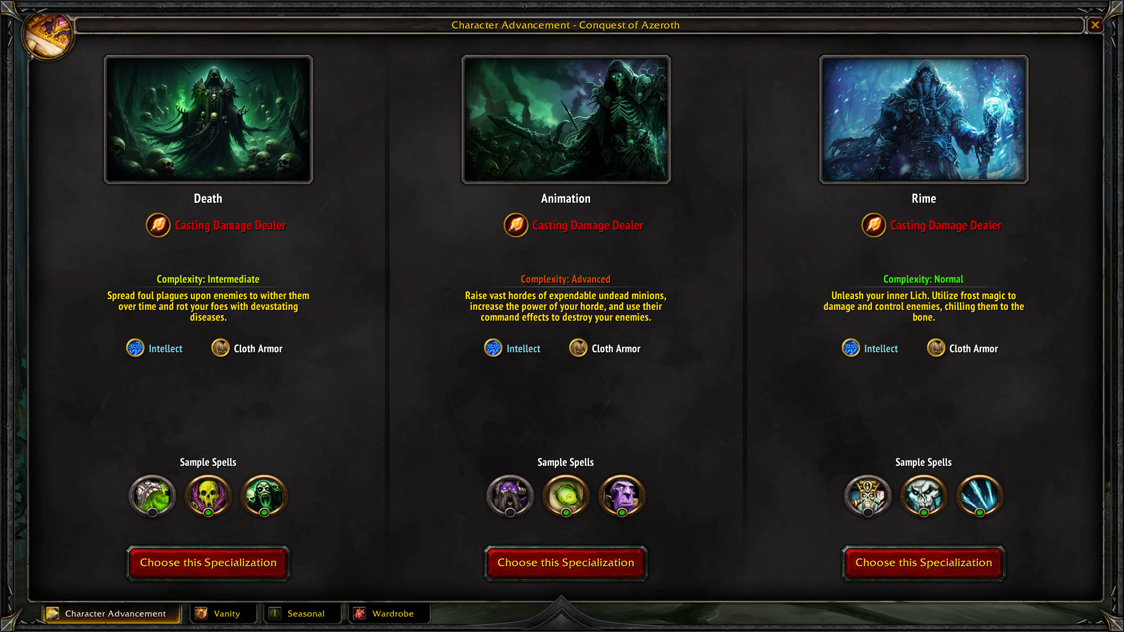 CoA_Specializations